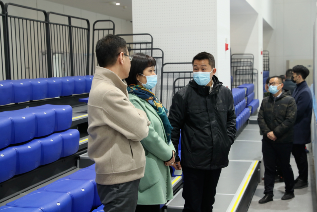 區(qū)領導梅華來公司調研第八屆全國大眾冰雪季武漢主會場啟動儀式、賽事場館籌備工作