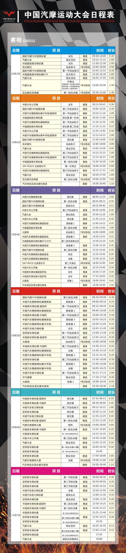 看頂級車手賽車、聽華晨宇唱歌、玩轉(zhuǎn)汽摩現(xiàn)場… 2018汽摩大會最強(qiáng)攻略出爐啦！(圖1)