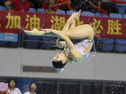 “水上芭蕾”究竟有多美？全國花樣游泳錦標賽武漢“綻放”（附精美圖集）(圖10)